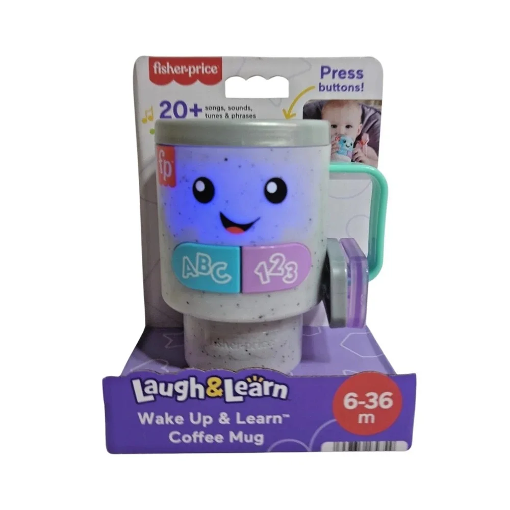Fisher-Price Laugh & Learn Wake Up & Learn Coffee Mug Baby HRP35 Fisher Price